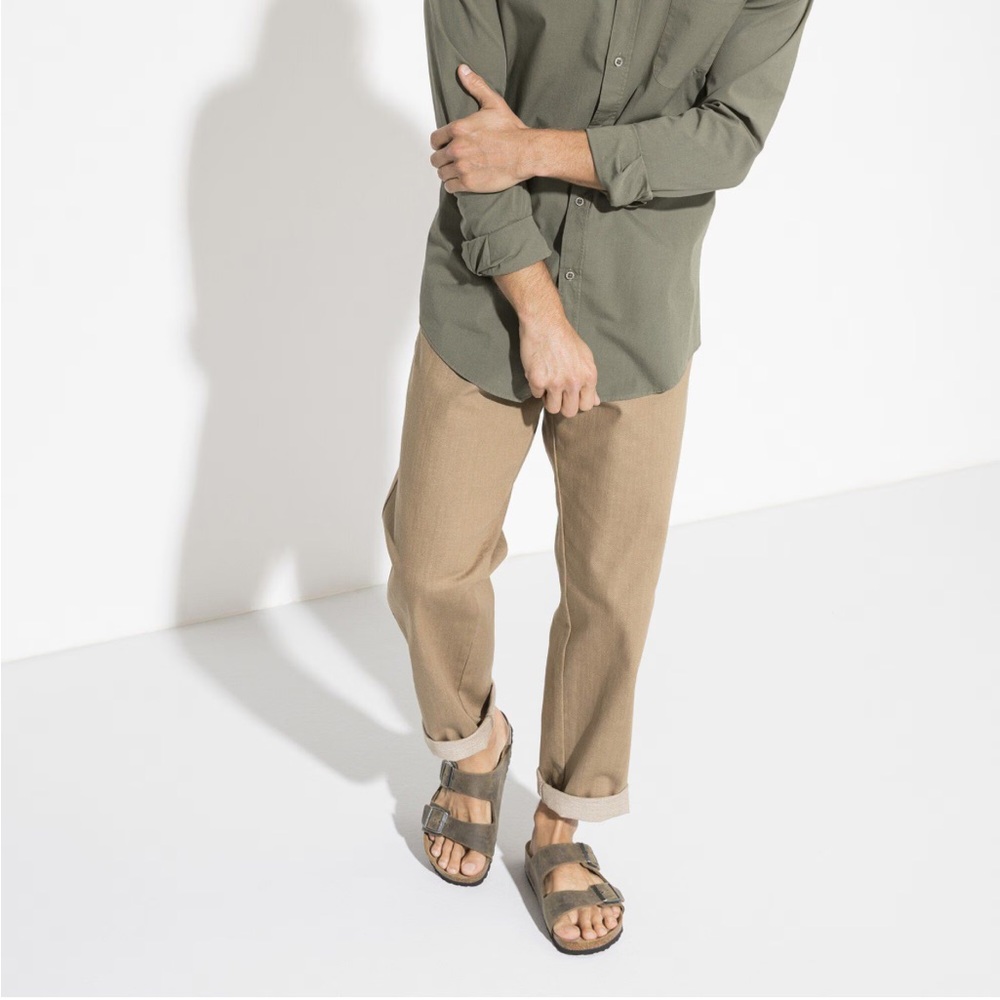 Birkenstock Men Faded Khaki
Arizona Soft Footbed
Oiled Leather SzUK43 US10-10.5